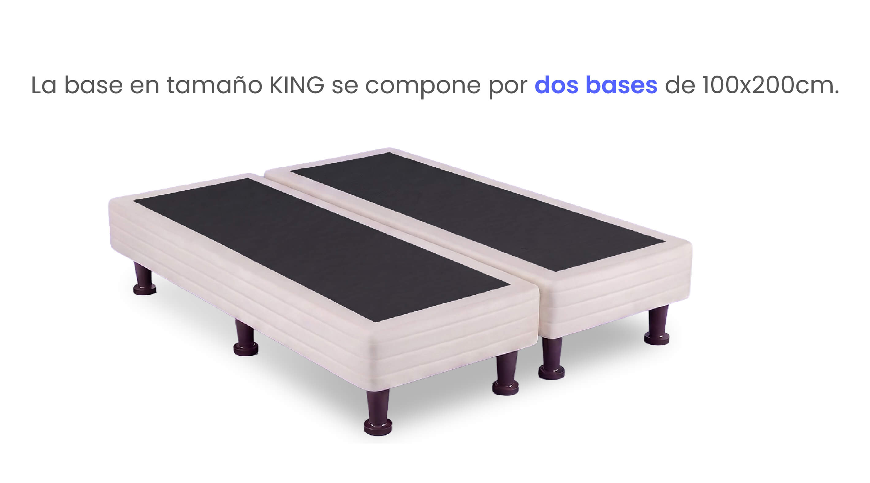 Base Hotel Collection King compuesta por dos bases